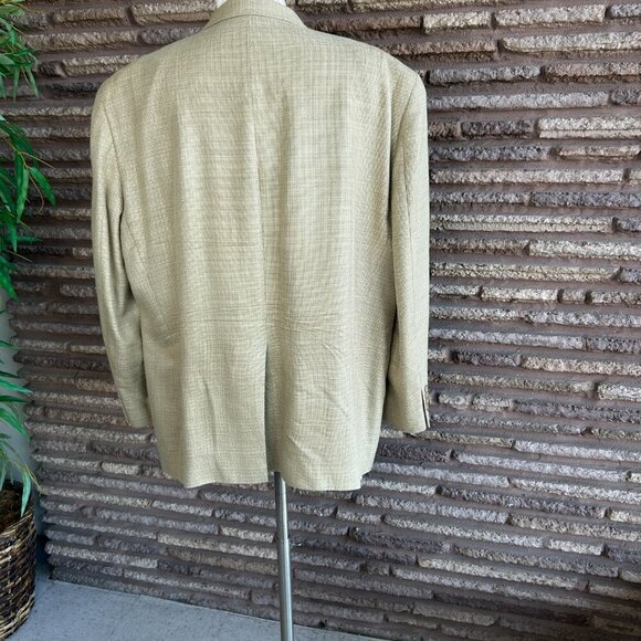 Chaps 100% Silk Men’s 2 Button Blazer Sport Coat Size 48R - Picture 4 of 9